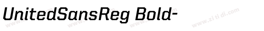 UnitedSansReg Bold字体转换